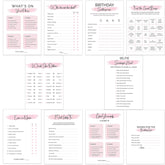 10 Teen Birthday Party Games For Her, Birthday Games Bundle For 20 Guests, Sweet 16 Party Games, Teenager Bday Party Supplies