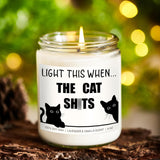 Candle, Cat Lover Gifts For Women, Men - Funny Valentines Day, Birthday Gifts For Cat Lovers, Mom, Dad, Lady, Girls, Boys, Teens, Parents, Owners - Black Cat Themed Presents & Stuff - 9 Oz