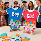 Baby Gender Reveal Voting Board With Stand, Girl Or Boy Voting Jar, Gender Guessing Girl Or Boy Game Board, Easy Tabletop Display For Baby Gender Reveal Games 2 Packs