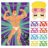 Bridal Shower Bachelorette Party Games Pin The Pants On The Hunk With 42 Stickers For Bridal Shower Engagement Wedding Bachelorette Party Girls Night Party Games