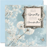 Sympathy Cards - Deepest Sympathy Sad Loss Of Your Grandmother Card - Sorry Mourning Bereavement Cards For Adults, 145Mm Condolences Thinking Of You Card