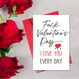 Funny Valentines Day Card For Him, Happy Valentine’S Day Card For Husband Boyfriend, I Love You Everyday