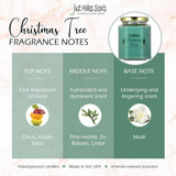 3 Pack - Christmas Tree Scented Blended Soy Candle | Real Christmas Tree Fragrance | Hand Poured In The Usa By