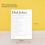 Minimalist Dad Jokes Game, Funny Dad Jokes And Riddles, Coed Baby Shower Game, Funny Baby Shower Games - Dj03