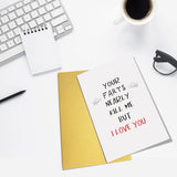 Rude Valentines Day Card For Him, Funny Farts Anniversary Card For Husband, Your Farts Nearly Kill Me But I Love You