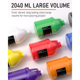 8 Colors Large Bulk Acrylic Pour Paint Set (69Oz,2040Ml) Premixed High Flow Art Pouring Paint Supplies Kit With Silicone Pour Oil, Gloves For Beginner Cell Creation Flow Diy, Ready To Pour