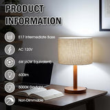 E17 LED G14 Globe Bulbs 6W 60W Equivalent 5000K Daylight 600LM 4 Pack