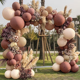 Boho Balloon Arch Kit Pink Nude Cream Dusty Rose Balloons for Baby Shower Birthday Wedding Party