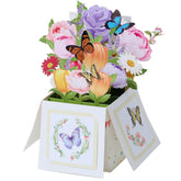 Pop Up Card, Handmade Gifts, Butterfly And Flower 3D Greeting Card With Envelope For Any Occasion, Mother'S Day, Anniversary, Valentines Day, Birthday, Foldable Celebration Cards For Friends