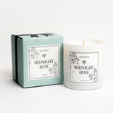 Midnight Rose - Woody Floral Luxury Scented Candle, Vegan, Soy Coconut Wax, 9 Oz - Up To 50-Hour Burn Time