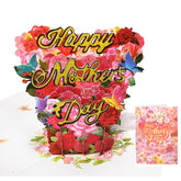 Happy Mothers Day Card 3D Mother'S Day For Mom Cards Bulk 5.9 X 7.87”3D Mothers Day From Daughter Or Son, Unique Gifts For Grandmother
