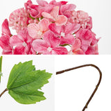 Real Touch Hydrangea Artificial Flowers 19” Tall Artificial Hydrangea Flowers Double-Headed Faux Hydrangeas, Pink Hydrangeas, Realistic Silk Hydrangea For Home Decor Weddings Arrangements-5 Branches