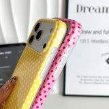 For Iphone 17 Pro Max Case Cute Heart Phone Case Soft Slim Tpu Shockproof Phone Cover For Women Girls - Red And Pink