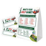 What'S Your Golf Name For Baby Shower Game, Birthday Party Decoration, Pack 1 Sign And 30 Name Stickers, Baby Shower Games, Gender Neutral Party Supplies(Mzg18)
