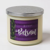 Berry Balsam Candle ~ Large 3- Wick Candle ~ Very Best Christmas Holiday Candle ~ All Natural Premium Soy And Coconut Wax ~ Highly Scented ~