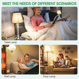 3 Way LED Light Bulbs 4 Pack A19 E26 50 100 150W Equivalent 3000K Soft White