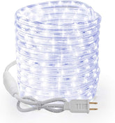 18FT Daylight White LED Rope Lights 216 LED Plug In Connectable Flexible Tube Lights Indoor Outdoor