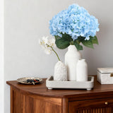 18.8 In Light Blue Hydrangea Flowers, 2Pcs Silk Artificial Flowers Large Faux Hydrangea Bouquets For Home Wedding Decor Table Centerpieces Floral Arrangements (Light Blue)
