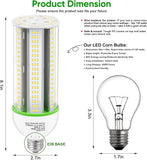 60W LED Corn COB Light Bulb 600W Equivalent 5000K Daylight 8400 Lumens E26 E39 Base