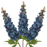 3Pack Artificial Delphinium Flowers – 36.2In Tall Faux Larkspur Silk Floral Stems Blue Fake Delphinium Flower For Indoor Home Decor Vase Arrangements