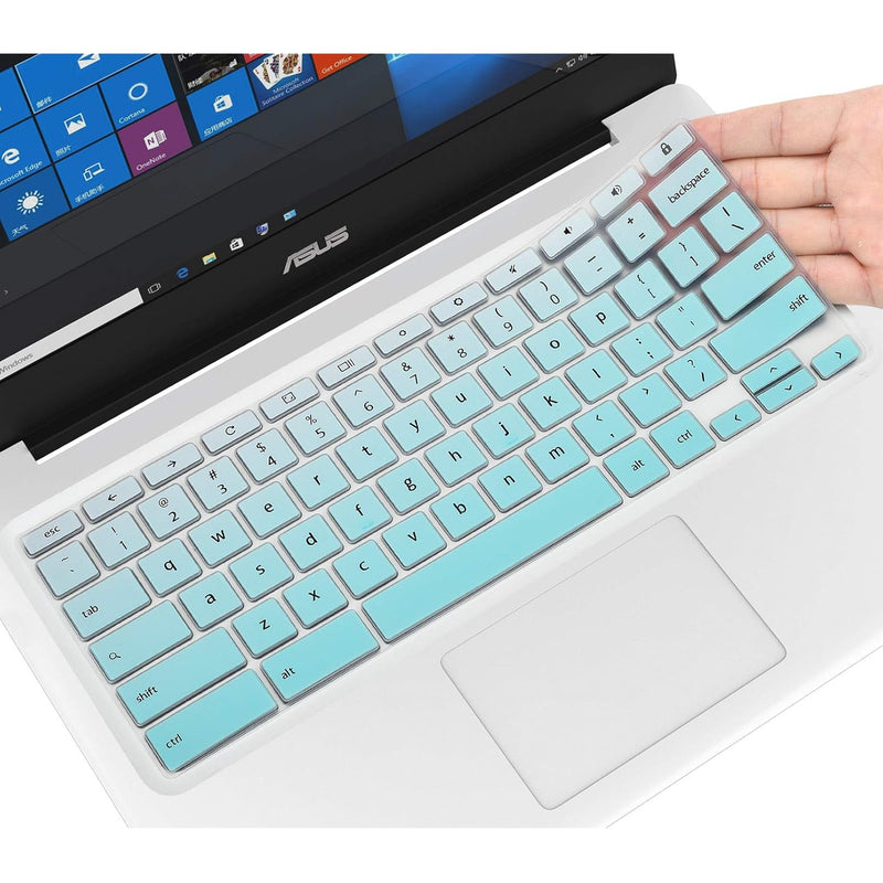 Premium Keyboard Cover For Asus Chromebook Flip C433 C434 2 In 1 14" Laptop, C