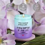 New Chapter Candle, Congratulations Gifts For Women Men, Coworker Friend, Leaving Job, New Beginnings Gifts For Women Men, Breakup, Divorce, Retired, Moving Away Congrats Presents Ideas