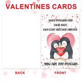 Cute Penguin Valentines Day Cards For Him Her, Anniversary Card With Keychain Valentines Day Gifts You Are My Penguin, Romantic Valentine'S Greeting Cards For Husband Wife Boyfriend Girlfriend