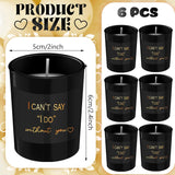 6 Pcs Bridesmaid Proposal Gifts I Can'T Say I Do Without You Candles Bridesmaid Gifts Natural Soy Wax Candles With Boxes For Best Friends Wedding(Classic Style)