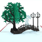 Bridge Of Love Pop Up Card - 3D Greeting Card For Birthday, Anniversary, Wedding And All Occasions - Express Your Love With Paper Art