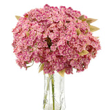 588Pcs Bulk Mini Pink Hydrangea Artificial Flowers Heads, Real Touch Faux Hydrangea Stems With Leaves For Diy Wedding Floral Arrangements, Home Office Decor, Vase Fillers