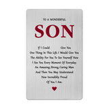 Valentines Day Card For Son - To A Wonderful Son Birthday Wedding Graduation Easter Gifts From Mom And Dad
