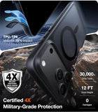 Strong Magnetic Shockproof Black Case for iPhone 18 Pro 4X Military Grade Protection Cover