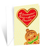 Christmas Card For Grandma (Grandmother), Made In America, Eco-Friendly, Thick Card Stock With Premium Envelope 5In X 7.75In, Packaged In Protective Mailer
