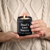 Dad Gifts From Daughter Son,Funny Fathers Day Birthday Thanksgiving Christmas Gifts For Men, Best Dad Ever Gift, 9Oz Sandalwood Scented Candle Gift For Men
