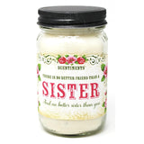 16Oz Cinnamon Scented Soy Candle – Rustic Mason Jar Candle Gift For Mom Or Sister, Highly Scented & 80+ Hour Clean Burn