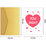 Funny Valentine'S Day Card For Men Women, Cute V-Day Cards For Him Her Girlfriend Boyfriend Husband Wife, You Aight Card, Long Distance, I Love You Cards