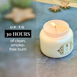 Amber Musk Glass Jar Candle – Handcrafted Wood Wick Soy Candles – Spiced & Woody Scent Aromatherapy Candle – Smokeless & Long Lasting Aromatic Candles W/ 35 Hour Burn Time