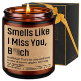 Scented Candle - Long Distance Gifts, I Miss You Gifts For Her, Him, Best Friend - Long Distance Friendship, Moving Away, Going Away, Galentines, Birthday Presents For Bestie, Bff, Women, Sister