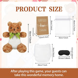 8 Set Bear Blindfolded Diaper Changing Baby Shower Games With Blindfold Changing 12 Inch Bear Dolls Diapers Gift Bags For Baby Shower Gender Reveal Raffle Party Game
