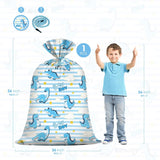 Extra Large Dinosaur Baby Shower Plastic Gift Bags Boys Jumbo Blue Dinosaur Present Gift Bag Dino-Themed Newborn Party Favors Supplies Decorations 56 * 36 Inch