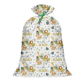 Extra Large Animal Gift Bags Baby Shower 56"X 36"Jumbo Plastic Gift Bags Safari Jungle Animals Design With Baby Girls Boys Newborn Gender Reveal Party