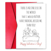 Funny Snoring Valentines Day Card For Husband, Happy Valentine’S Day Card Gift For Boyfriend, There’S No One Else