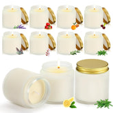 50 Pcs Mini Mason Jar Candles 3.5Oz Scented Small Jars Candles Bulk 10 Fragrances Relief Aromatherapy Gifts Set For Wedding Bridal Baby Shower Party Favors Birthday Gifts(Xmas Scent)