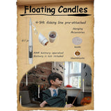 20Pcs Flameless Taper Floating Candles With Magic Wand Remote, Flickering Warm Light, Battery Operated 6.1" Led Electric Window Candle, Decor For Christmas, Wedding, Halloween, Birthday Party