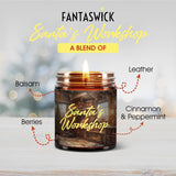 Christmas Candle | 100% Natural Coconut Soy Wax | 9Oz | Santa'S Workshop