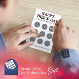 Funny Fathers Day Card For Husband Boyfriend Fiance 4X6 Rude Naughty Romantic Interactive Happy Dilf Scratch Off Fathers Day Gift Greeting Card With Envelope From Wife Girlfriend Fiancee