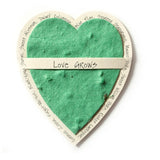 Bloomin Mini Sage Green Heart-Shaped Seed Paper Enclosure Cards 9 Card Set - Perfect For Valentine'S Day, Mother'S Day And Wedding Anniversaries! Size: 2.25 X 2.25 By Bloomin