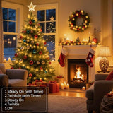 16.4FT Battery Operated Fairy Lights 50 LED Warm White Copper Wire Twinkle String Lights with 5 Modes for Bedroom Wedding Party Christmas Decor