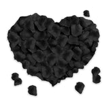 Rose Petals For Bedroom - Fake Roses Petal Faux Flowers, Artificial Roses Petals For Marry Me, Valentines, Proposal, Anniversary, Wedding Love Decorations Romantic Party (1200, Black)