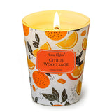 Homelights Citrus Wood Sage Scented Candles | 6.7Oz Soy Candles Eclectic Mixed Styles Large Candle Jars | Ideal Candle Gifts For Events, Home Decor Stress, Relief & Relaxation